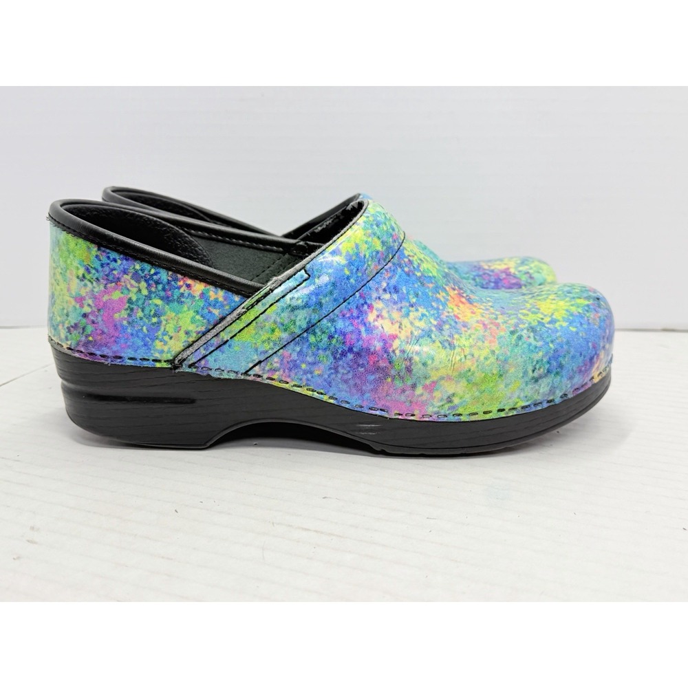 Dansko Professional Watercolor Clogs Women's 10.5-11 EU 41 Multicolor Leather